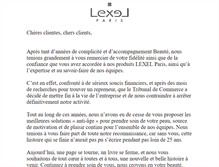 Tablet Screenshot of lexel-paris.com